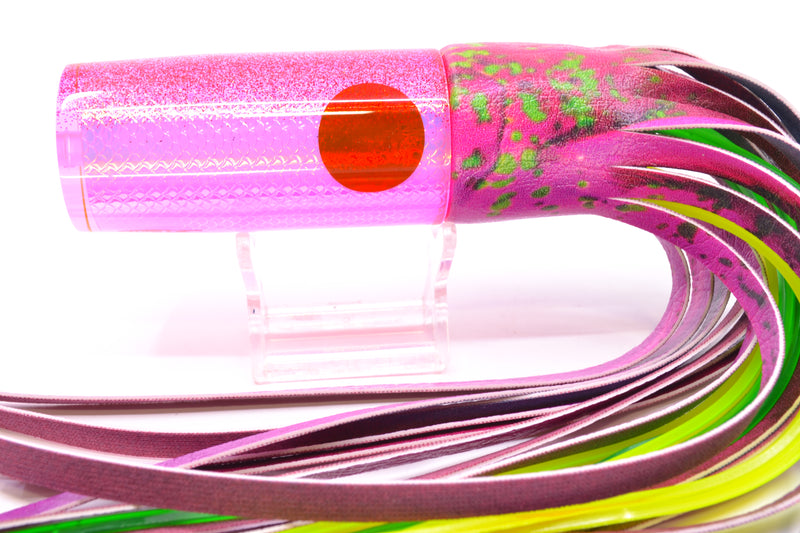 TANTRUM Lures Pink Rainbow Scale Red Glitter Back Large AMN 12" 7.5oz ALV Vinyl Mahi