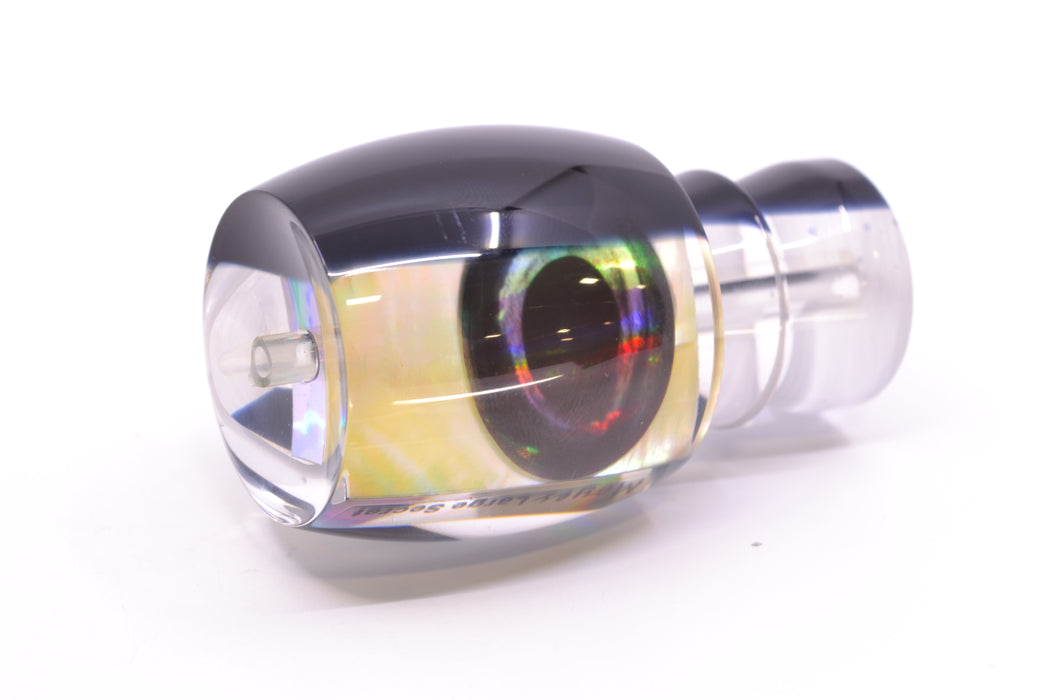 Moyes Lures Golden MOP Black Back Taxi Eyes Large Secret 12" 3oz GZE