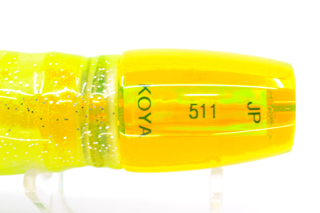 Koya Lures Chartreuse Rainbow JP 511 9" 4oz Skirted Mahi