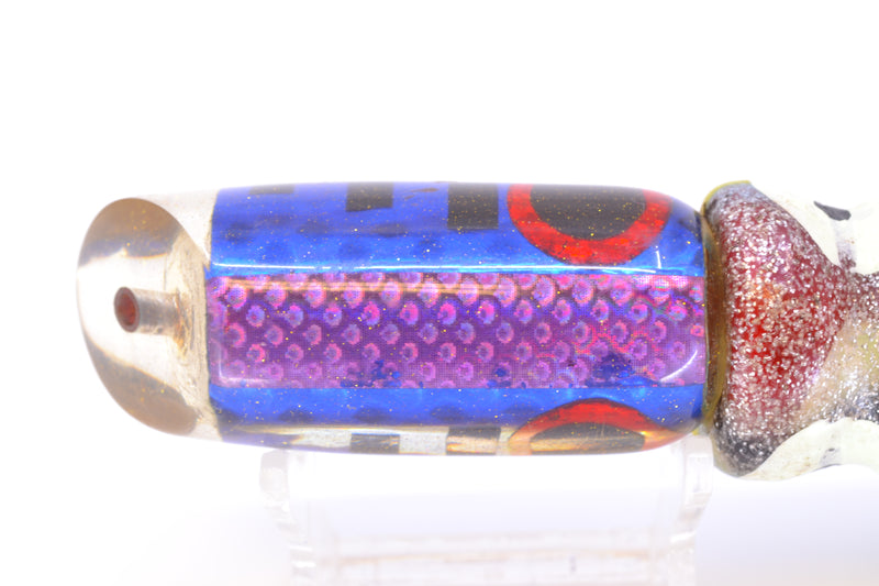 Unknown Blue Rainbow Scale Black Bars Kona Cut Slant 9" 8oz Skirted Pre-Owned