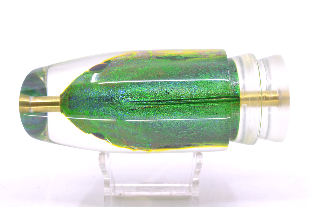 Joe Yee by KEGZ-Niiyama Collab Green-Gold Mahi Fish Head #2 Super Plunger 14" 7.2oz