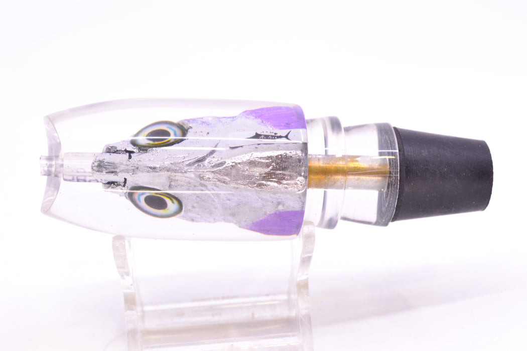 Aloha Lures Black-Purple Back Purple Fins Malolo Medium Gully Boy 10" 6oz