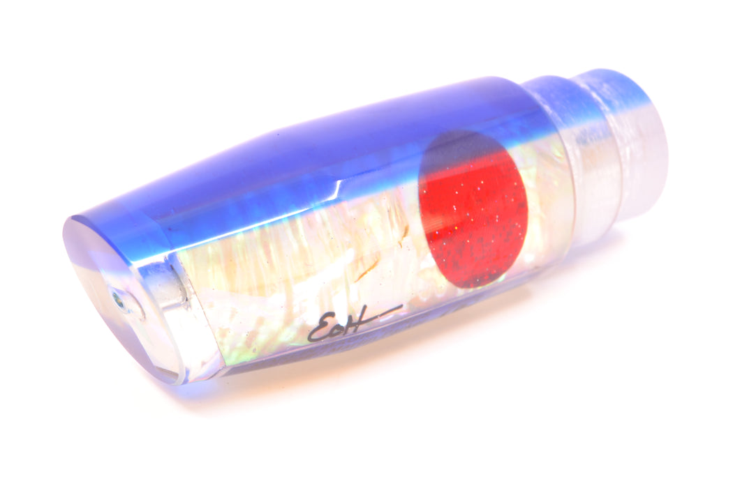 Marlin Magic White Awabi Blue Back Red Eyes Large Plunger 12" 6oz