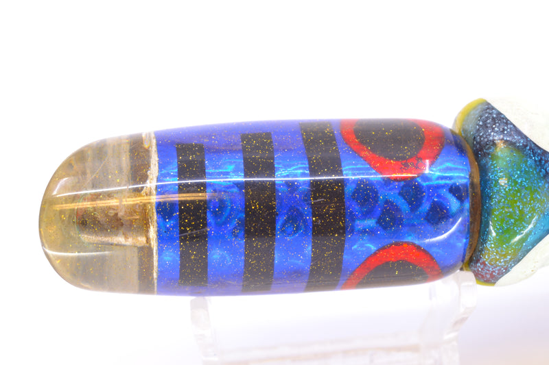 Unknown Blue Rainbow Scale Black Bars Kona Cut Slant 9" 8oz Skirted Pre-Owned
