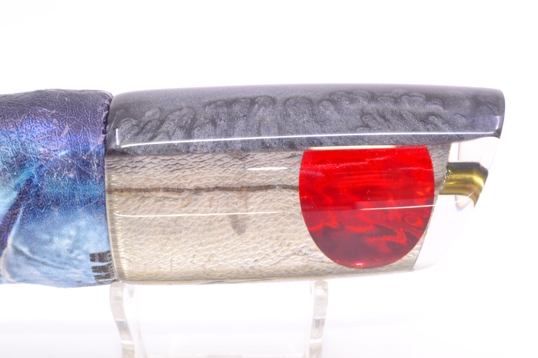 Koya Lures Lai Skin Charcoal Back Red Eyes #1 Large 614 14" 9oz ALV Vinyl Wahoo GZE