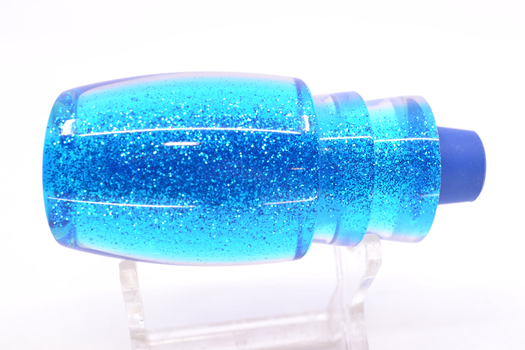 TANTRUM Lures White MOP Blue Glittered Back Red Eyes Medium Bandit 9" 2.8oz