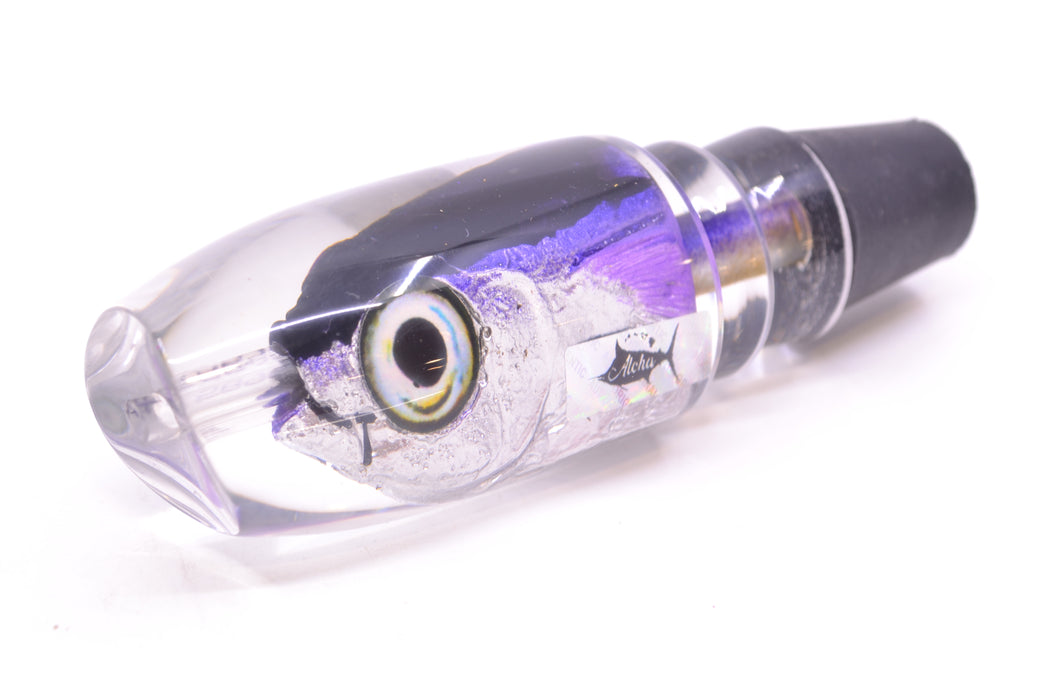 Aloha Lures Black-Purple Back Purple Fins Malolo Medium Gully Boy 10" 6oz