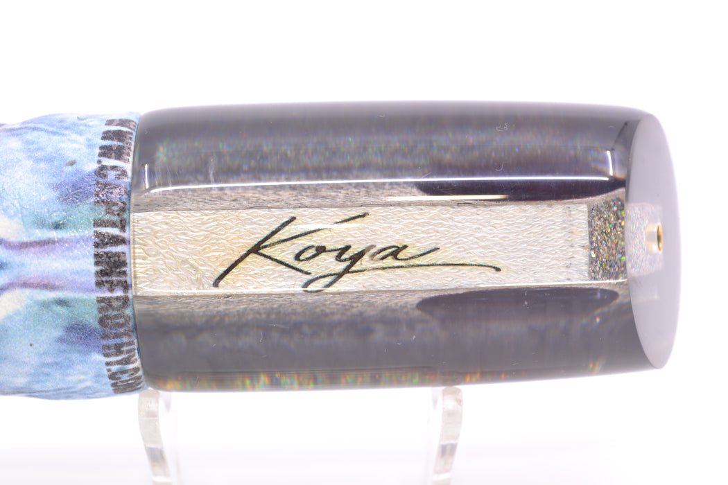 Koya Lures Lai Skin Charcoal Back Red Eyes #1 Large 614 14" 9oz ALV Vinyl Wahoo GZE