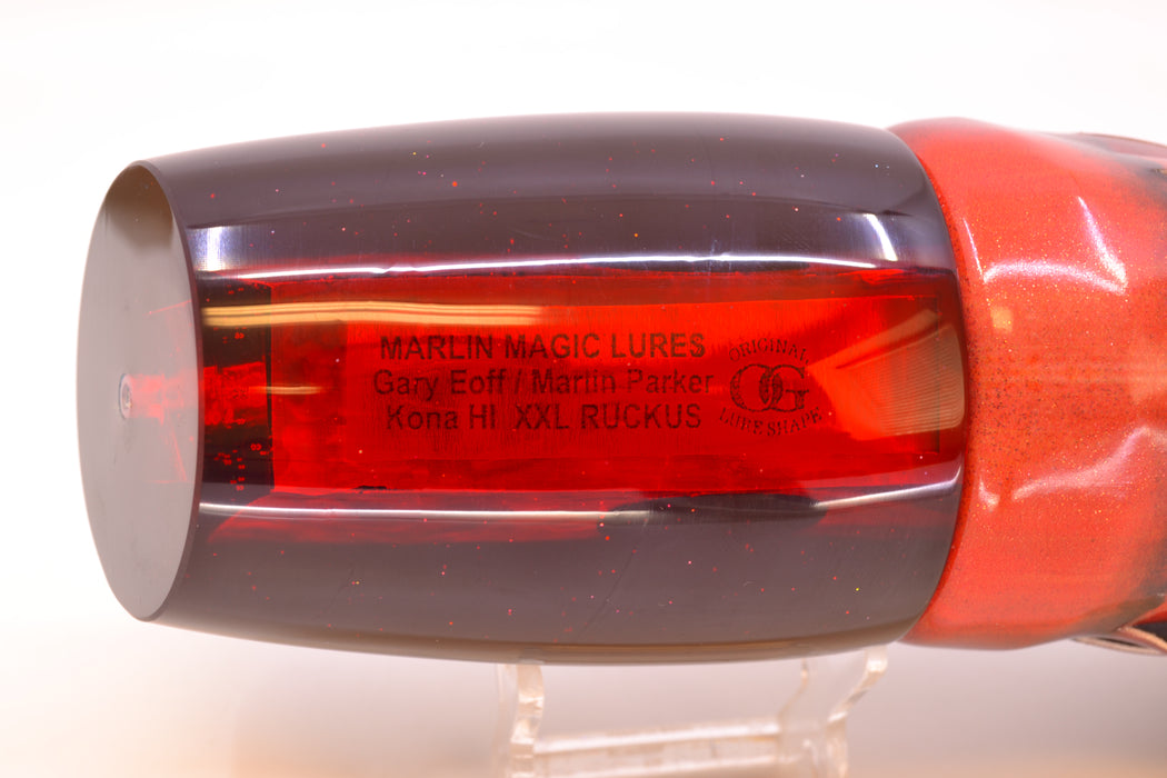 Marlin Magic Red Awabi Black Back Red Eyes XXL Ruckus Teaser 18" 20oz FT Vinyl Red Tiger