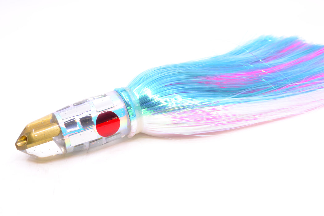 Tanigawa Lures Ice Rainbow Cracked Glass Red Eyes 2-Hole Bullet 9"+ 8.5oz Strobez