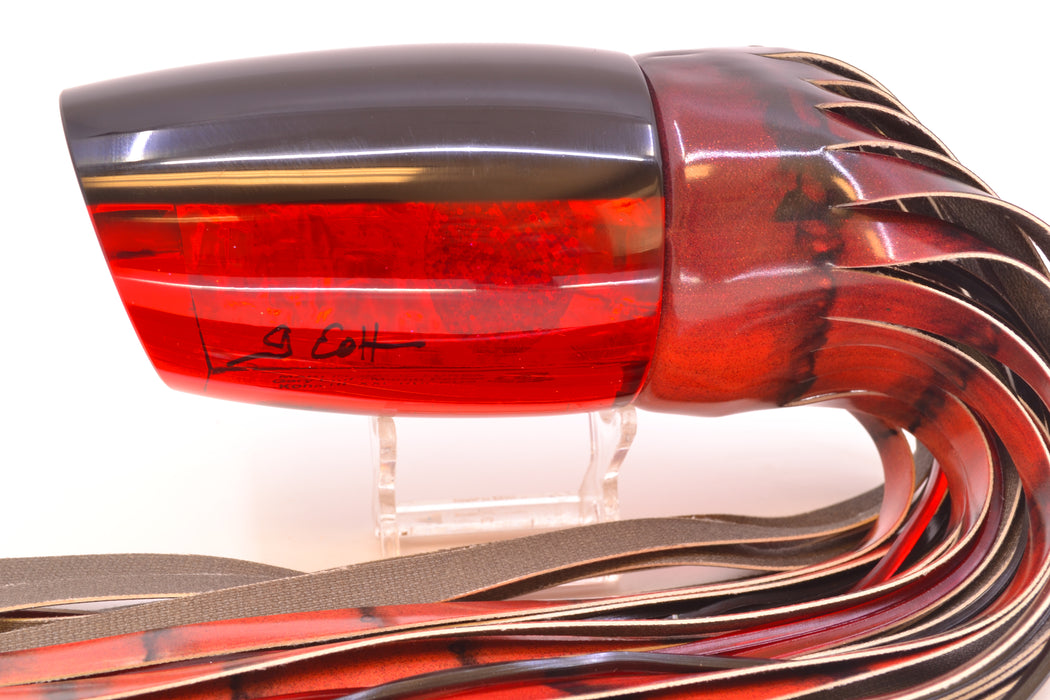 Marlin Magic Red Awabi Black Back Red Eyes XXL Ruckus Teaser 18" 20oz FT Vinyl Red Tiger