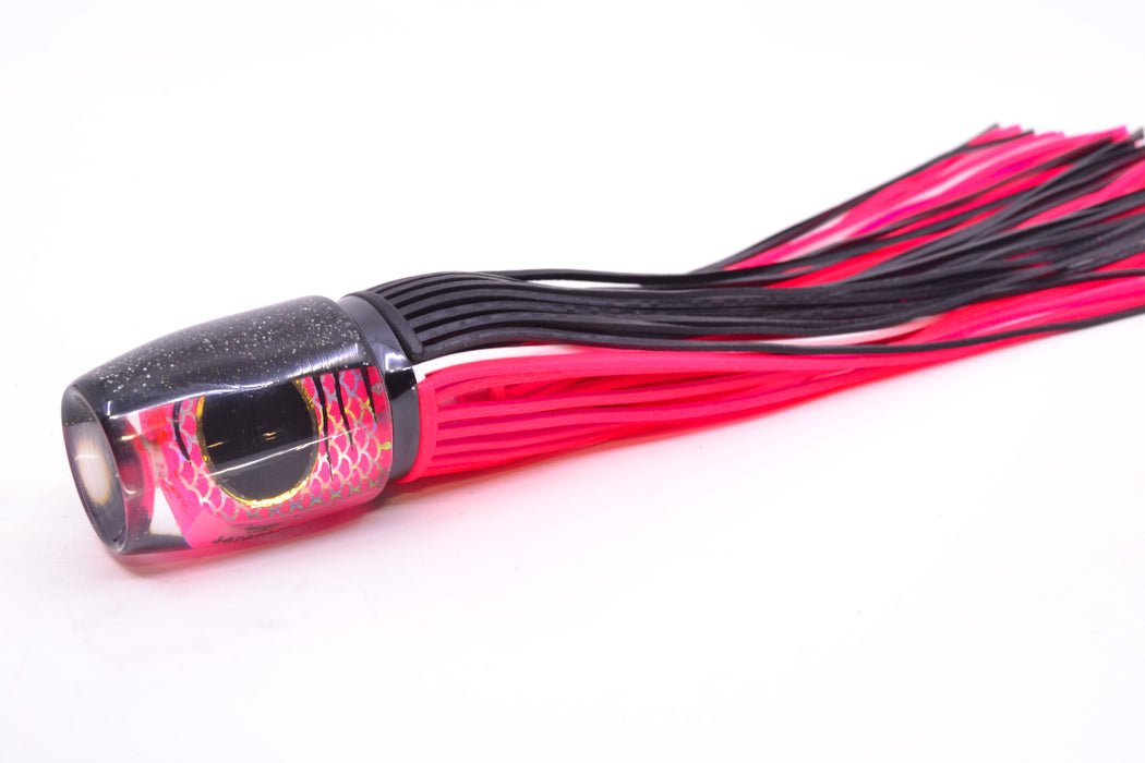 Amaral Lures Pink Pearl Rainbow Scale Black Stripes Black Back Jararaca 12" 4oz