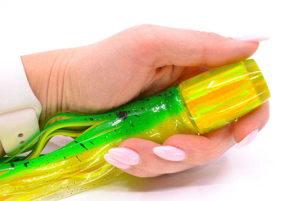 Koya Lures Chartreuse Rainbow JP 511 9" 4oz Skirted Mahi