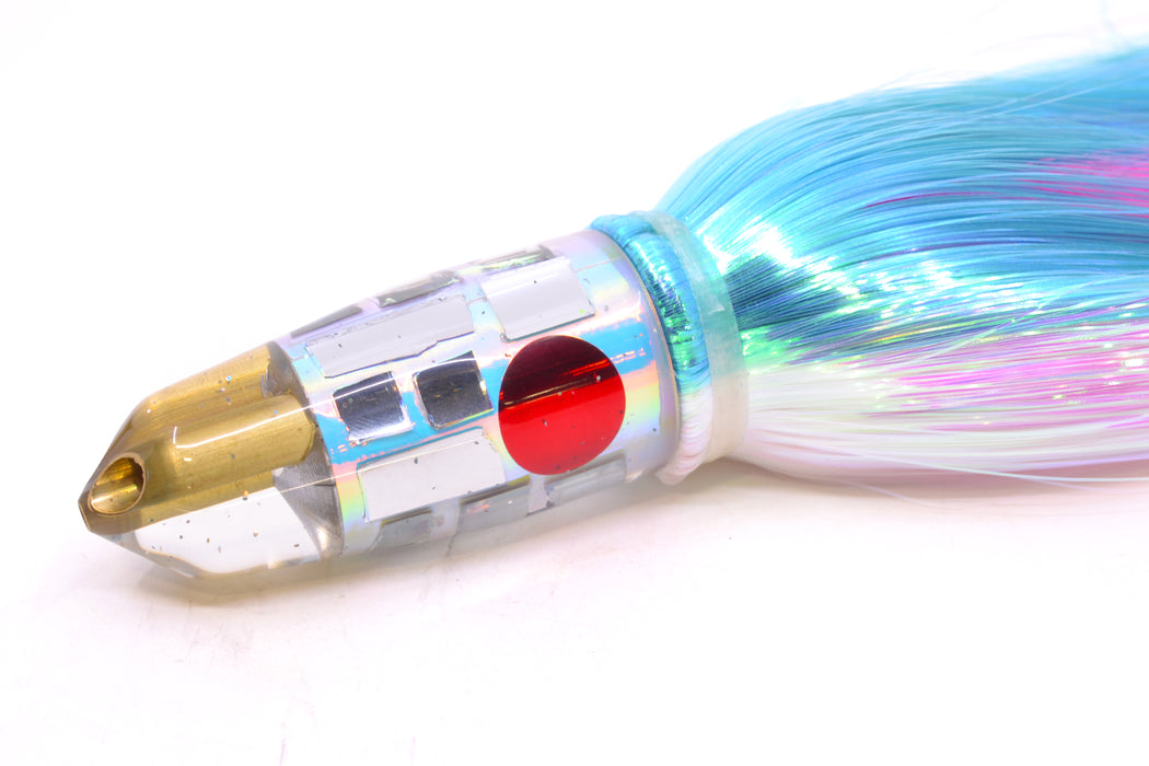 Tanigawa Lures Ice Rainbow Cracked Glass Red Eyes 2-Hole Bullet 9"+ 8.5oz Strobez