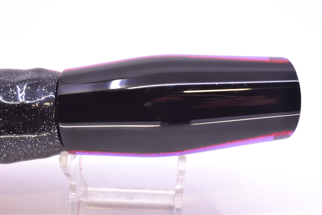 Moyes Lures Purple Awabi Black-Red Back Medium Dark-N-Stormy 12" 8.5oz Skirted