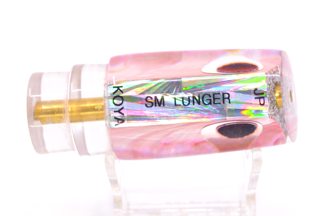 Koya Lures Pink Angel Wing MOP Black-Red Eyes JP Small Lunger 10" 3.5oz