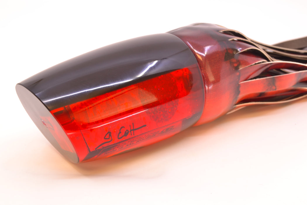 Marlin Magic Red Awabi Black Back Red Eyes XXL Ruckus Teaser 18" 20oz FT Vinyl Red Tiger
