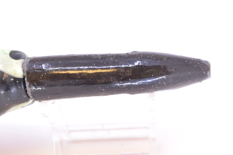 Bomboy Lures Black-Red Lead Fish Head Ono Bullet 9" 15oz Skirted Black-Yellow-Red Used Pre-Owned