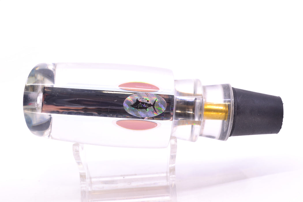 Aloha Lures Clear Mirrored Silver Back Red Eyes Infant Smash Bait 10" 5oz