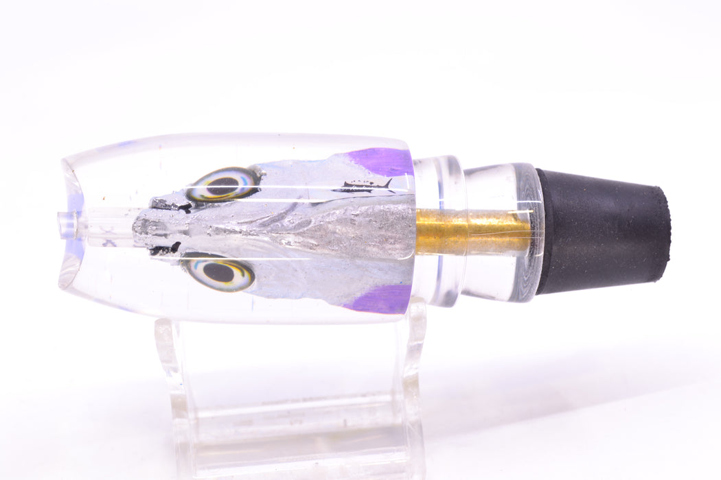 Aloha Lures Blue-Ice Blue Back Purple Fins Malolo Medium Gully Boy 10" 6oz