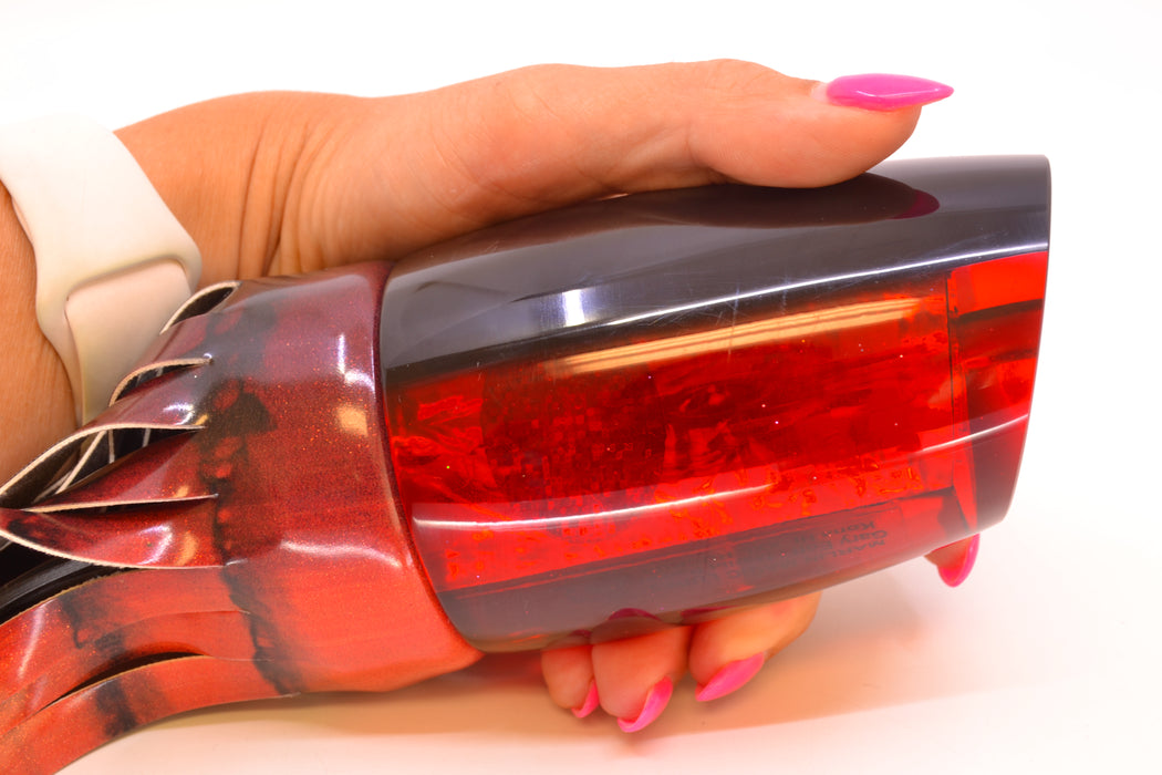 Marlin Magic Red Awabi Black Back Red Eyes XXL Ruckus Teaser 18" 20oz FT Vinyl Red Tiger