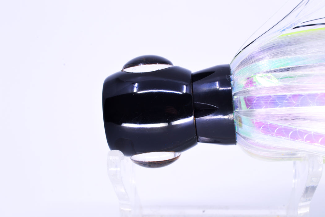 Iland Lures Black-Chart-Crystal Flash Hair Black Head Sea Star 6.75" 1.5oz SS705FS-BK/CH/CY