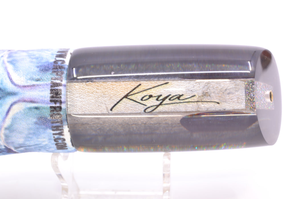 Koya Lures Lai Skin Charcoal Back Red Eyes #2 Large 614 14" 9oz ALV Vinyl Wahoo GZE