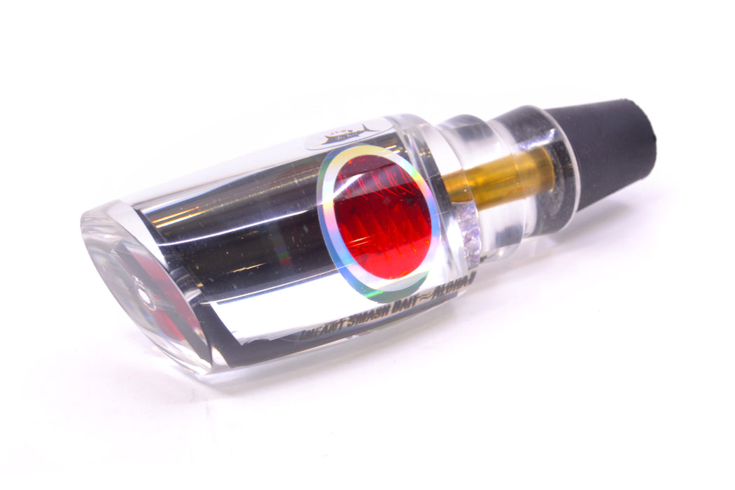 Aloha Lures Clear Mirrored Silver Back Red Eyes Infant Smash Bait 10" 5oz