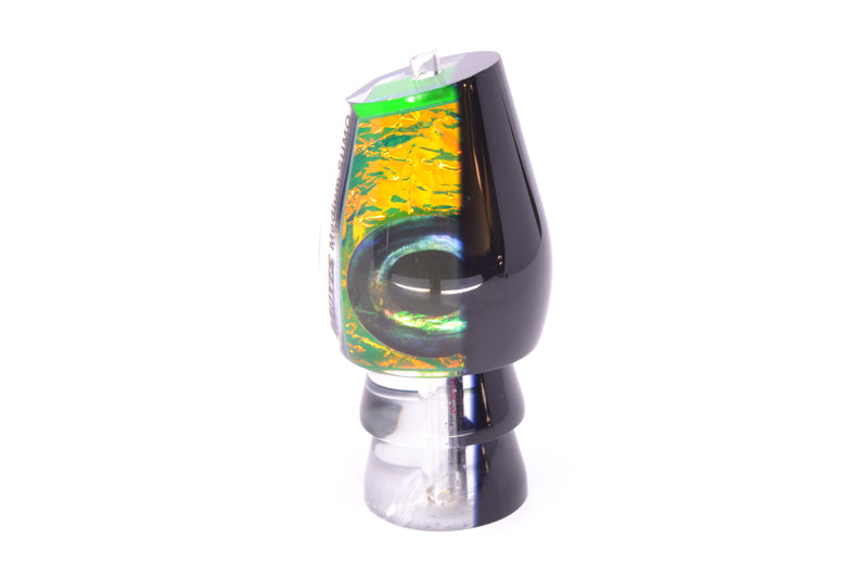 Moyes Lures Green-Orange Dichro Black Back Taxi Eyes Medium Sumo 12" 3.7oz