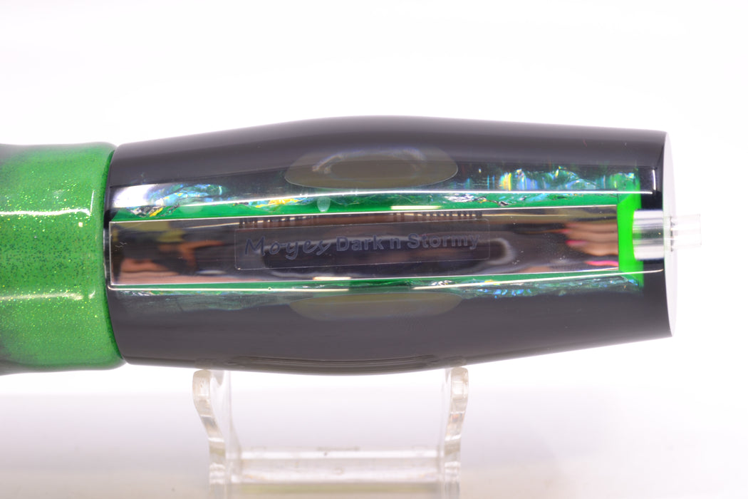 Moyes Lures Green-Orange Dichro Black Back Large Dark-N-Stormy 14" 10.3oz FT Vinyl