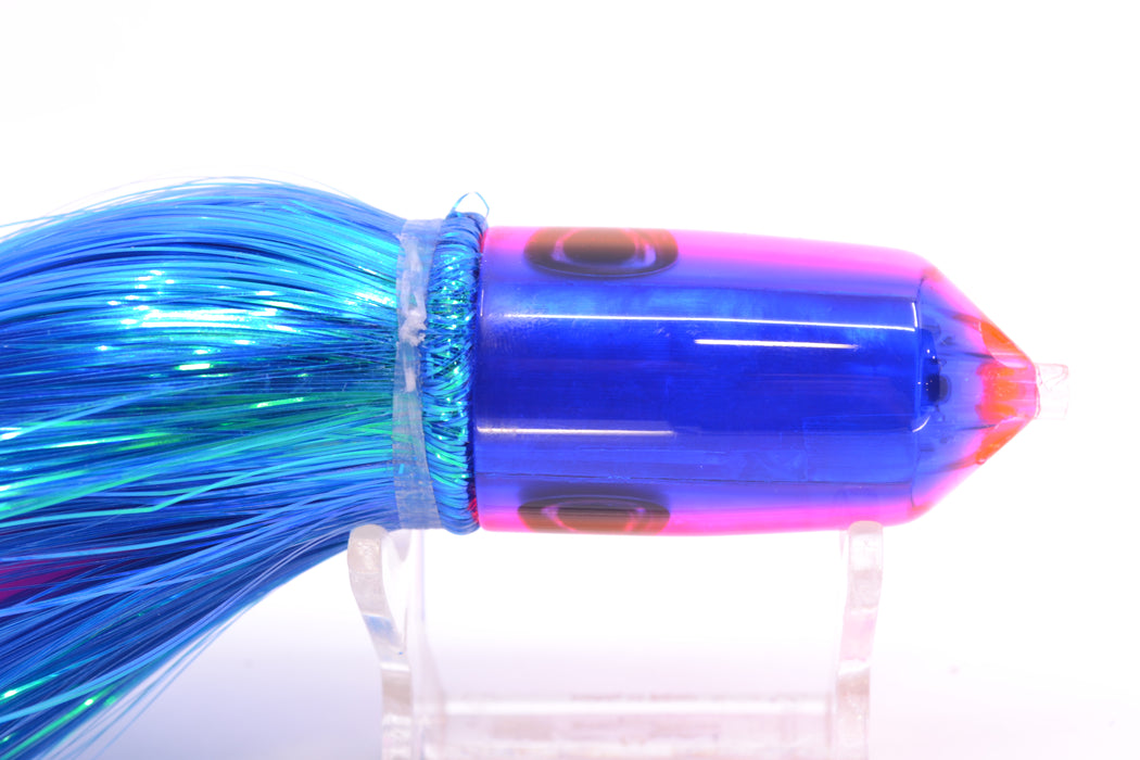 Moyes Lures Pink MOP Blue Back 2-Hole Small Sniper Jet 9" 5.7oz Strobez Blue/Pink GZE