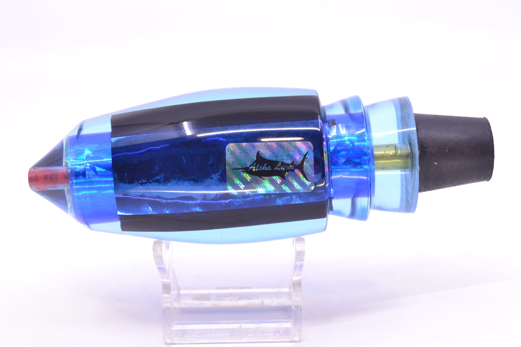 Aloha Lures Blue-Purple Dichro Blue Rainbow Large Deep Six 12" 9.2oz