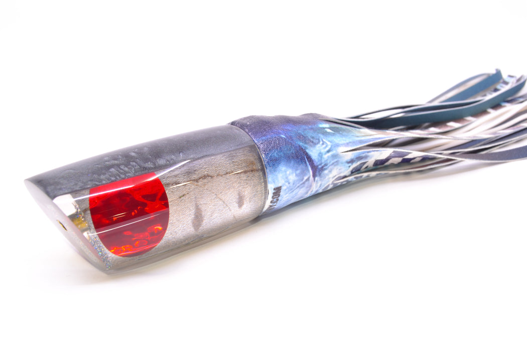 Koya Lures Lai Skin Charcoal Back Red Eyes #2 Large 614 14" 9oz ALV Vinyl Wahoo GZE