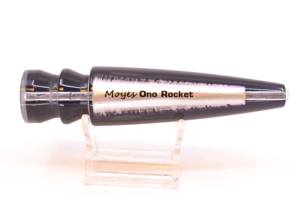 Moyes Lures Black Mackerel Silver Aurora Taxi Eyes Ono Rocket 9" 5oz
