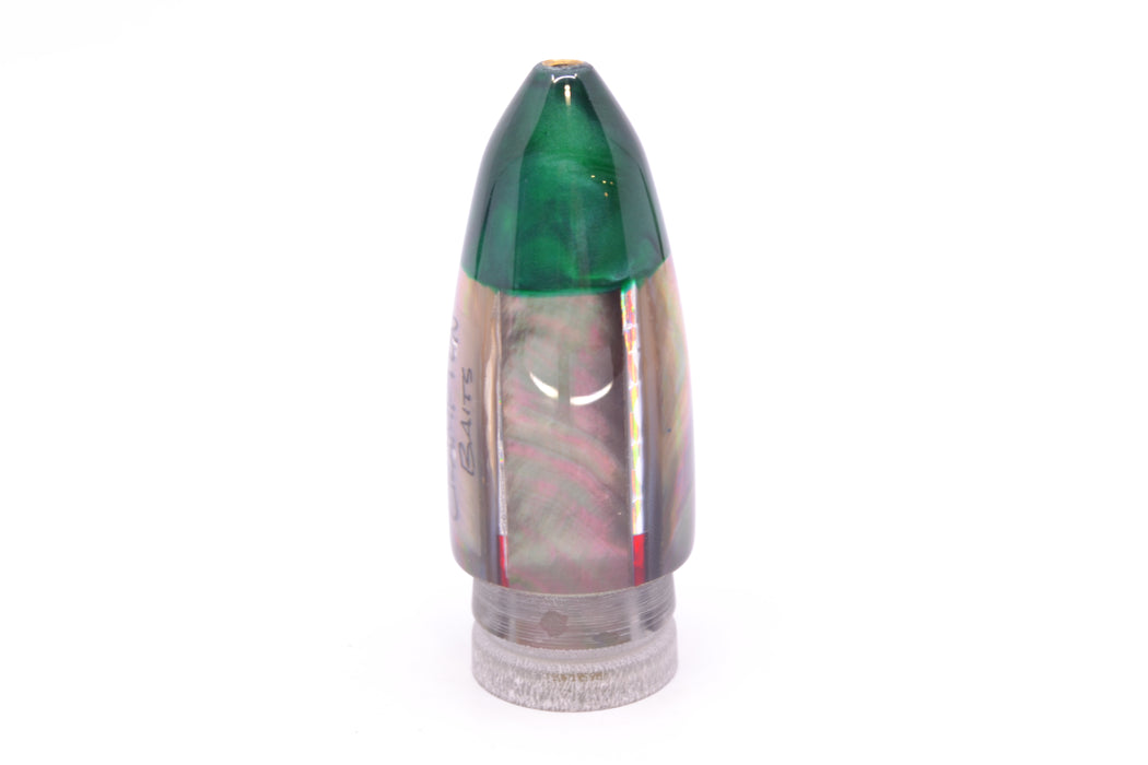 Crampton Baits Real Tahitian MOP Green Pearl Tip Bullet 7" 3.5oz