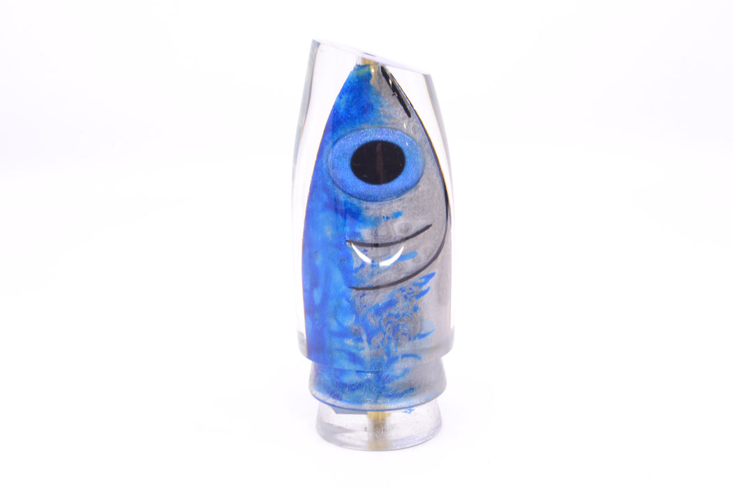 Joe Yee by KEGZ-Niiyama Collab Blue Mackerel Fish Head Black-Blue Eyes Super Plunger 14" 7.2oz GZE