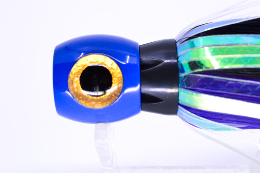 Iland Lures Black-Purple Flash Hair Blue Head Sea Star 6.75" 1.5oz SS701FS-BK/PL