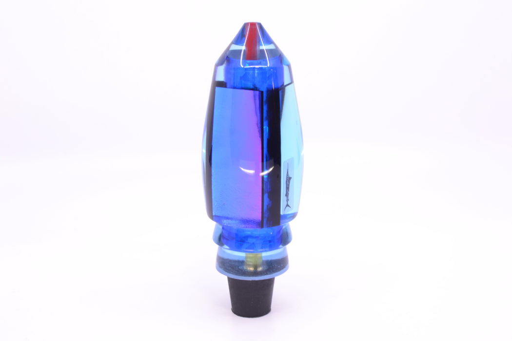 Aloha Lures Blue-Purple Dichro Blue Rainbow Large Deep Six 12" 9.2oz