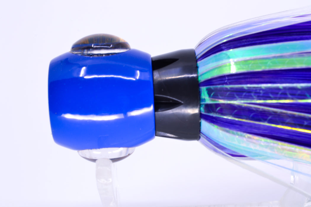 Iland Lures Black-Purple Flash Hair Blue Head Sea Star 6.75" 1.5oz SS701FS-BK/PL