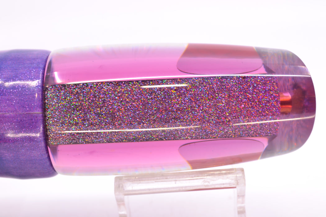 Koya Lures Silver Starburst Purple Back Red Eyes Medium Poi Dog 14" 10oz FT Vinyl