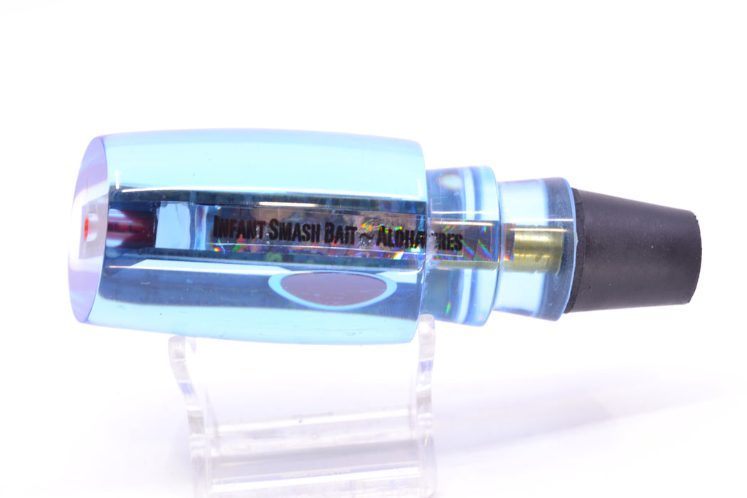 Aloha Lures Ice Blue Mirrored Blue Back Red Eyes Infant Smash Bait 10" 5oz