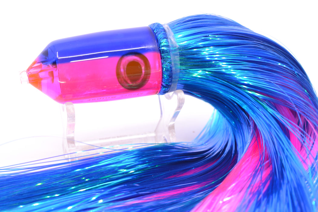 Moyes Lures Pink MOP Blue Back 2-Hole Small Sniper Jet 9" 5.7oz Strobez Blue/Pink GZE