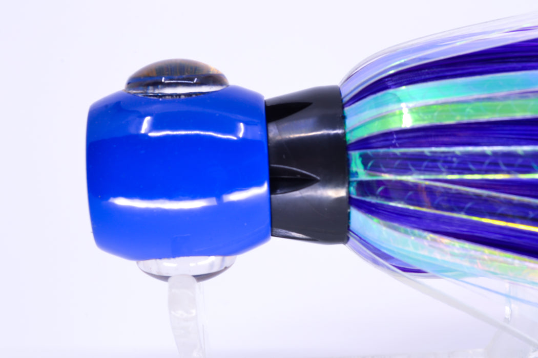 Iland Lures Black-Purple Flash Hair Blue Head Sea Star 6.75" 1.5oz SS701FS-BK/PL