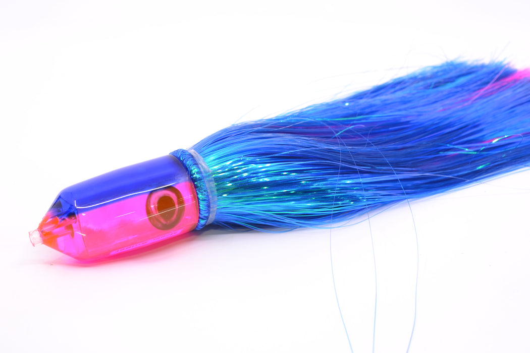 Moyes Lures Pink MOP Blue Back 2-Hole Small Sniper Jet 9" 5.7oz Strobez Blue/Pink GZE