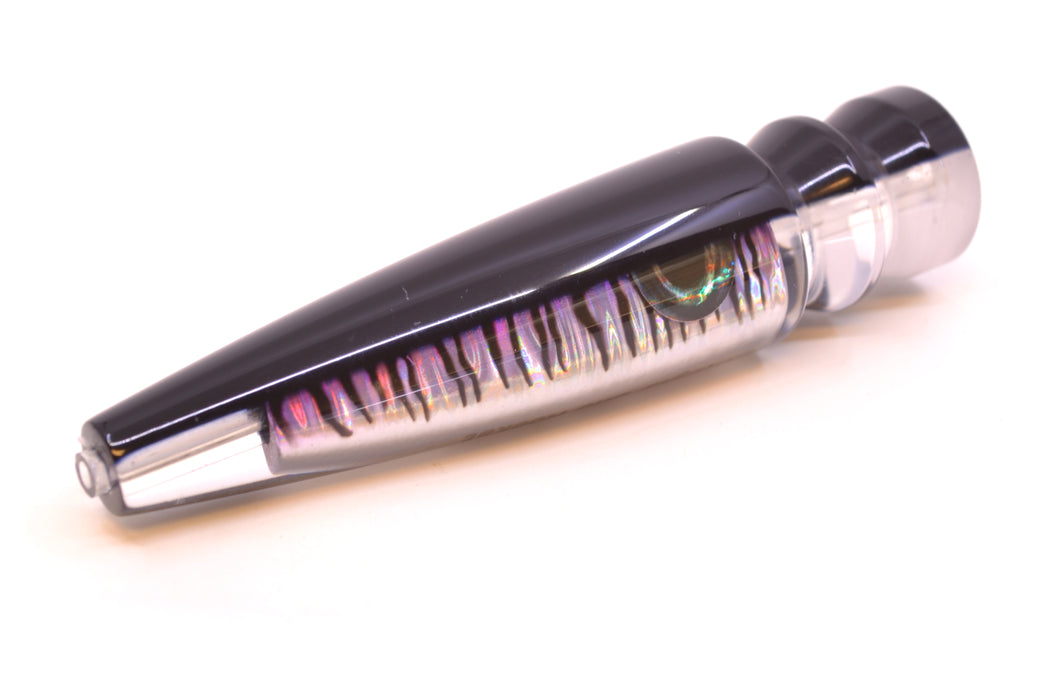 Moyes Lures Black Mackerel Silver Aurora Taxi Eyes Ono Rocket 9" 5oz