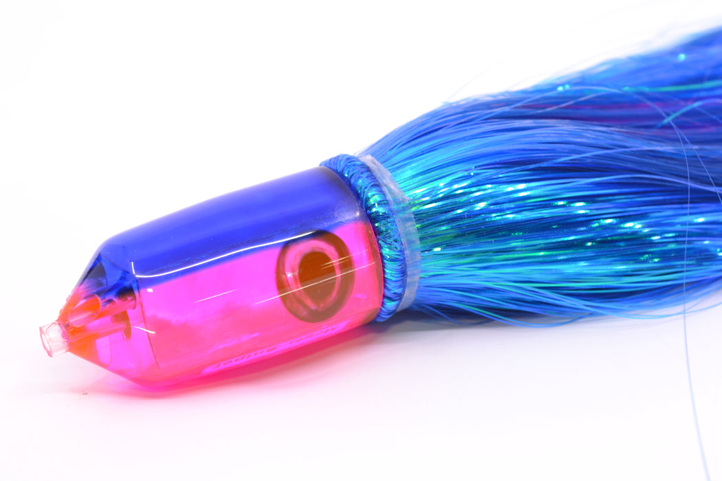 Moyes Lures Pink MOP Blue Back 2-Hole Small Sniper Jet 9" 5.7oz Strobez Blue/Pink GZE