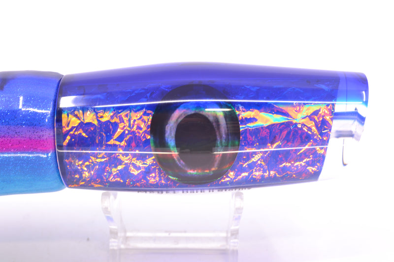 Moyes Lures Blue-Pink Dichro Blue Back Large Dark-N-Stormy 14" 10.3oz FT Vinyl Blue Dream