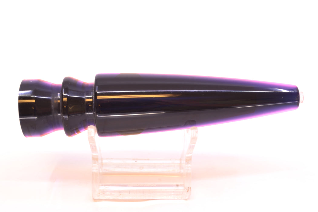 Moyes Lures Silver Aurora Black-Pink Back Taxi Eyes Ono Rocket 9" 5oz