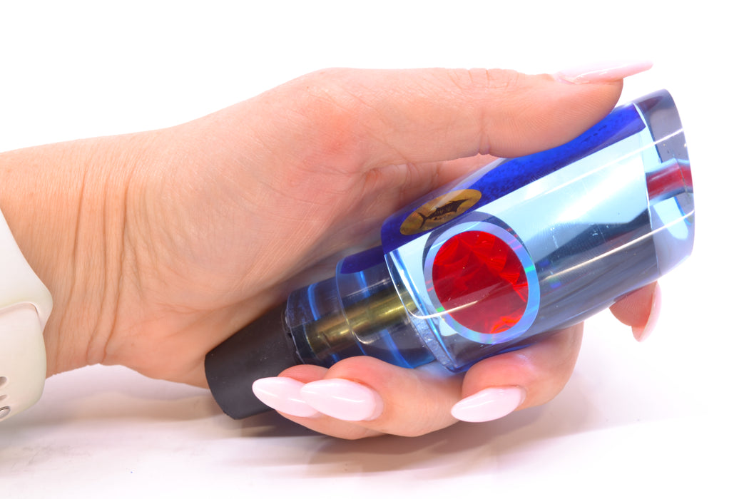 Aloha Lures Ice Blue Mirrored Blue Back Red Eyes Infant Smash Bait 10" 5oz