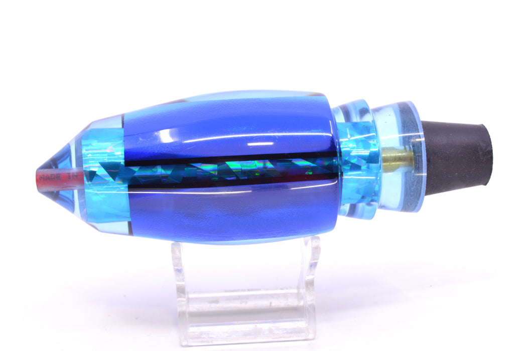 Aloha Lures Ice Blue-Blue Dichro Ice Blue Rainbow Large Deep Six 12" 9.2oz